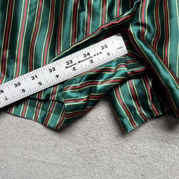 Victoria’s Secret Gold Label‎ Green Satin Pajama Set L Vintage Y2K Sleepwear - Picture 11 of 14